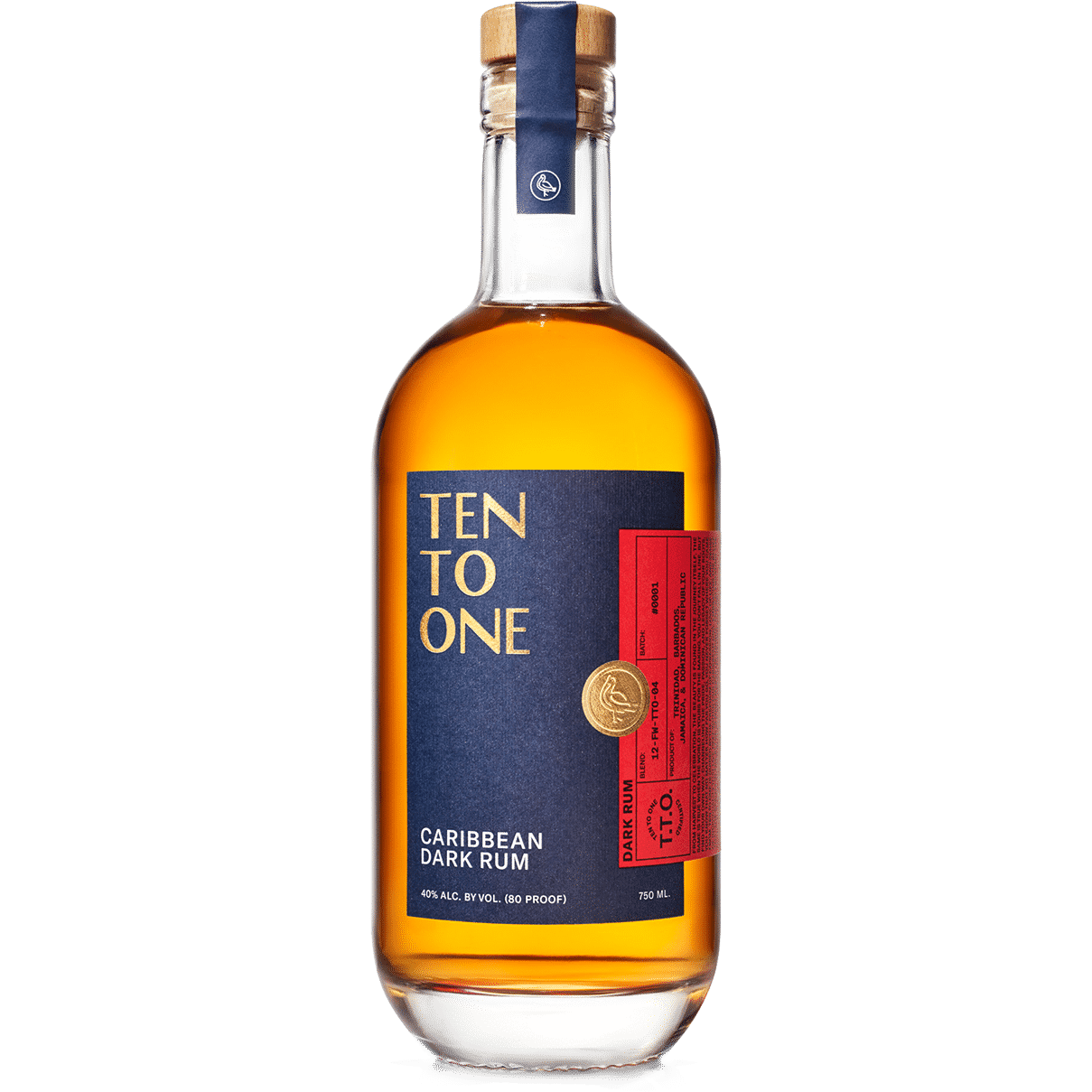 Ten To One Caribbean Dark Rum (750 mL) | Keg N Bottle