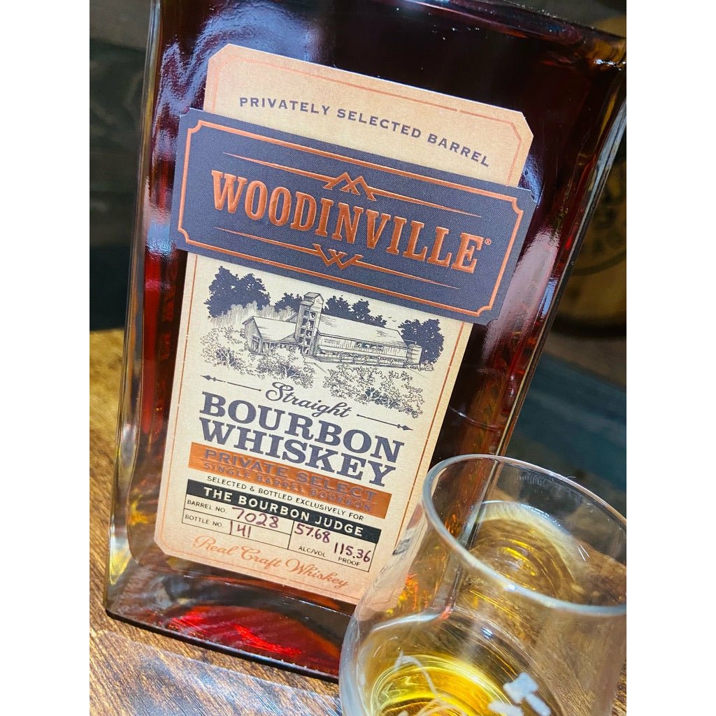 Woodinville Cask Strength Bourbon (Spicy Bee’s Knees!) - The Bourbon Judge & Keg N Bottle Private Barrel Pick 750 ml | Keg N Bottle
