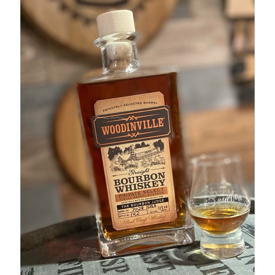 Woodinville Cask Strength Bourbon (Spicy Bee’s Knees!) - The Bourbon Judge & Keg N Bottle Private Barrel Pick 750 ml | Keg N Bottle