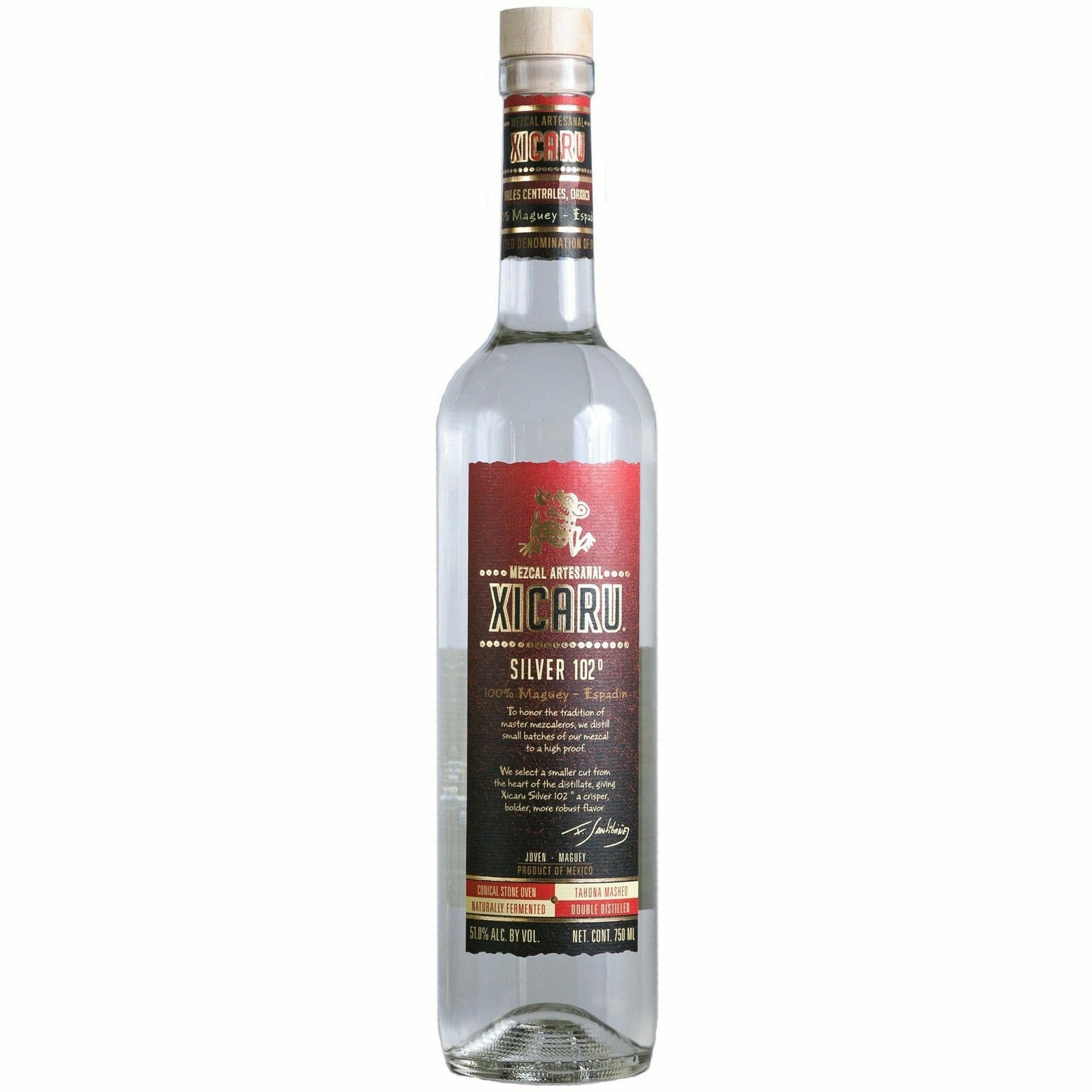 Xicaru Silver 102° Mezcal Artesanal (750 ml) | Keg N Bottle